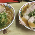 泉屋 - 中華そば　と　肉増し中華そば