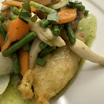 CHINESE マリファ - 白身魚の大葉ソース炒め