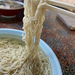 丸竹食堂 - これじゃ　細さがわからないか…そうめんの揖保乃糸ぐらい細い中華麺。