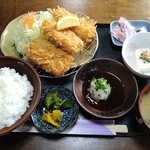 とんかつ専門店 かつ一 - ロースと白身魚のさっぱりおろしポン酢