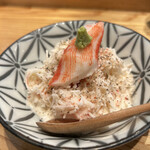 スシエビス 恵比寿本店 - ◎病みつきほぼカニサラダ。¥299。