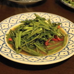 Chiang rai - 2013.9 パクブンパッド（750円）空心菜炒め
