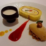 デフィ・ジョルジュマルソー - デザートは3種類の盛り合わせでした