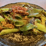 Noukayasai Futagoya - 九条葱の味噌炒め