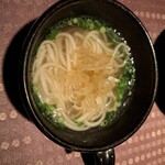 瀬里奈 - 調理後の長崎県産五島うどんです。