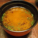 丸太町十二段家 - 赤出汁椀。