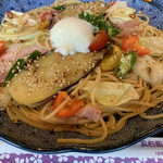 Goemon - イベリコ豚と夏野菜づくしのよくばりスパゲッティー（醤油バター）