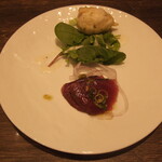 フォルトゥーナ - ゼッポリーネ、カツオのカルパッチョ