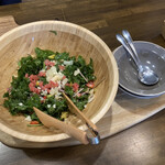 chufff cafe  - グレープフルーツとパルミジャーノチーズをトッピングして完成！