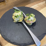 chufff cafe  - グレープフルーツと生ハムの夏のエッグベネディクト