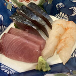 和楽亭 澤 - 日替りランチ A:刺身3種