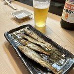 寿司義 - 鮎の一夜干し　苦味があって美味しい