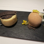 フロリレージュ - このようにトリュフも散らされたデザートになりました。