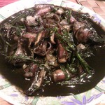 尚風亭 - イカスミ炒め800 円　尚風亭名物！