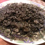 尚風亭 - イカスミ炒めのお皿に残ったソースでリゾットにしてくれます。追加料金無し！