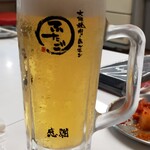 Oosaka Yakiniku Horumon Futago - 生ビールで乾杯！