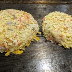 お好み焼き 福竹 - 福武天と豚チーズ天