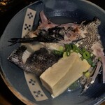 旬菜処 びいどろ - 石垣島ガラサーミーバイのカマと島豆腐のマース煮