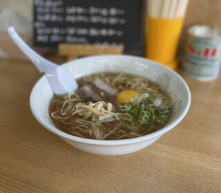 生姜ラーメン みづの - 月見しょうが（800円）