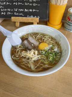 生姜ラーメン みづの - 月見しょうが（800円）