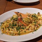 Trattoria La Pappa - タリアテッレ　ウニとエビ　フルーツトマトのソース