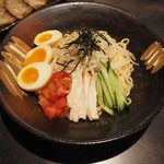 麺場 田所商店 - 胡麻味噌冷やし（大盛） + 味噌漬け玉子