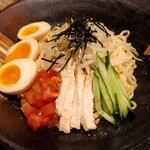 麺場 田所商店 - 胡麻味噌冷やし（大盛） + 味噌漬け玉子