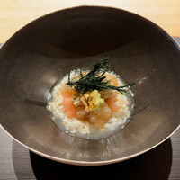 ひがしやま 司 - 牡丹海老と湯葉のシャリ粥