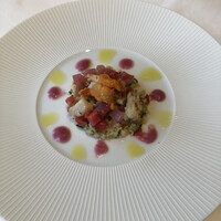 パトゥ - ウニとイカのサラダ