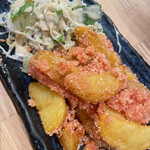 博多かねふく ふく竹 東京駅店 - 明太ポテト