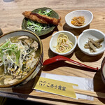 Koara Shokudou - 鶏飯定食大海老フライ付き