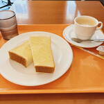 マロンドカフェ - 料理写真:バタートーストセット