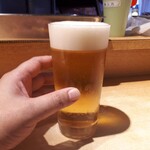 ひな鳥 - 生ビール５５０円