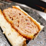 焼肉 犇こう - 太田牛メンチカツサンド