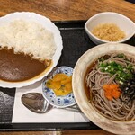 Teuchi Izumo Soba - カレー丼＋そばセット