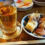 宇ち多゛ - 梅割り甘めとアブラ少ないとことガツ一本ずつお酢　です