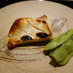 富小路 やま岸 - まながつお味噌漬け、枝豆