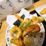 スタンド 富 - 天ぷらと刺身定食