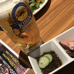 はなの夢 - 生ビール＆お通し