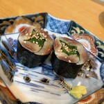 スシコーヒー - 鰯で磯辺巻き