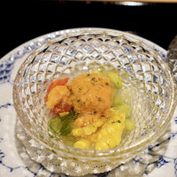 蓬左茶寮 - 赤利尻特特特　夏野菜コンソメジュレ