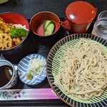 深川 - 料理写真:ミニ天丼せいろセット¥1600-