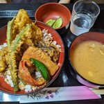 深川 - とり野菜天丼¥1250-