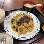 海の宴 - 今回オーダーの豚肉木耳玉子炒め