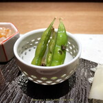 RITO - 前菜6種盛り合わせ （一句浮かんだ！「ふくよかな枝豆 山椒がやさしく味を染め」）