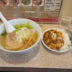 Kourai - 塩ラーメンとミニマーボー丼セット(税込980円)