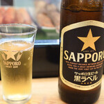 寿司・うなぎ 羽子吾 - ビール小瓶