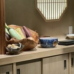 好し智 - 鎮座する野菜達