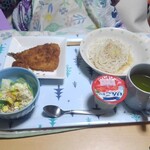 うまいち - アジフライとまぐろカツ・オフクロのメシにも提供