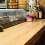 寿司・うなぎ 羽子吾 - お気に入りのカウンターの風景